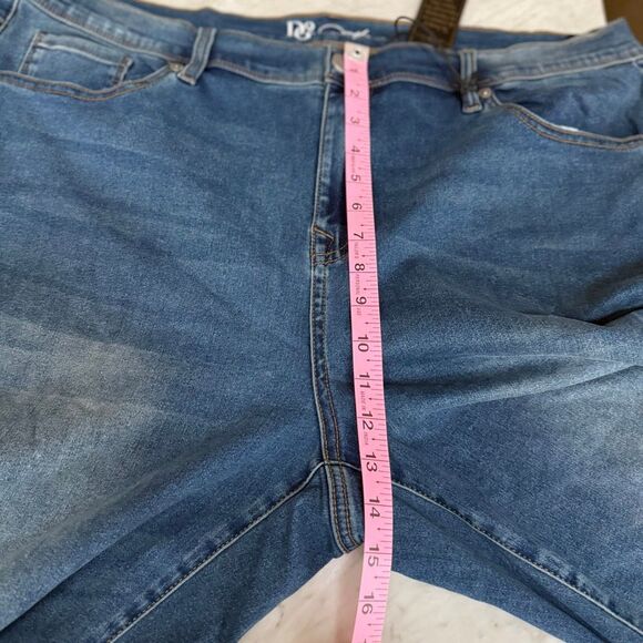 DG2 by Diane Gilman Laced Hem Skinny Jeans size 20W NWT - Picture 5 of 6